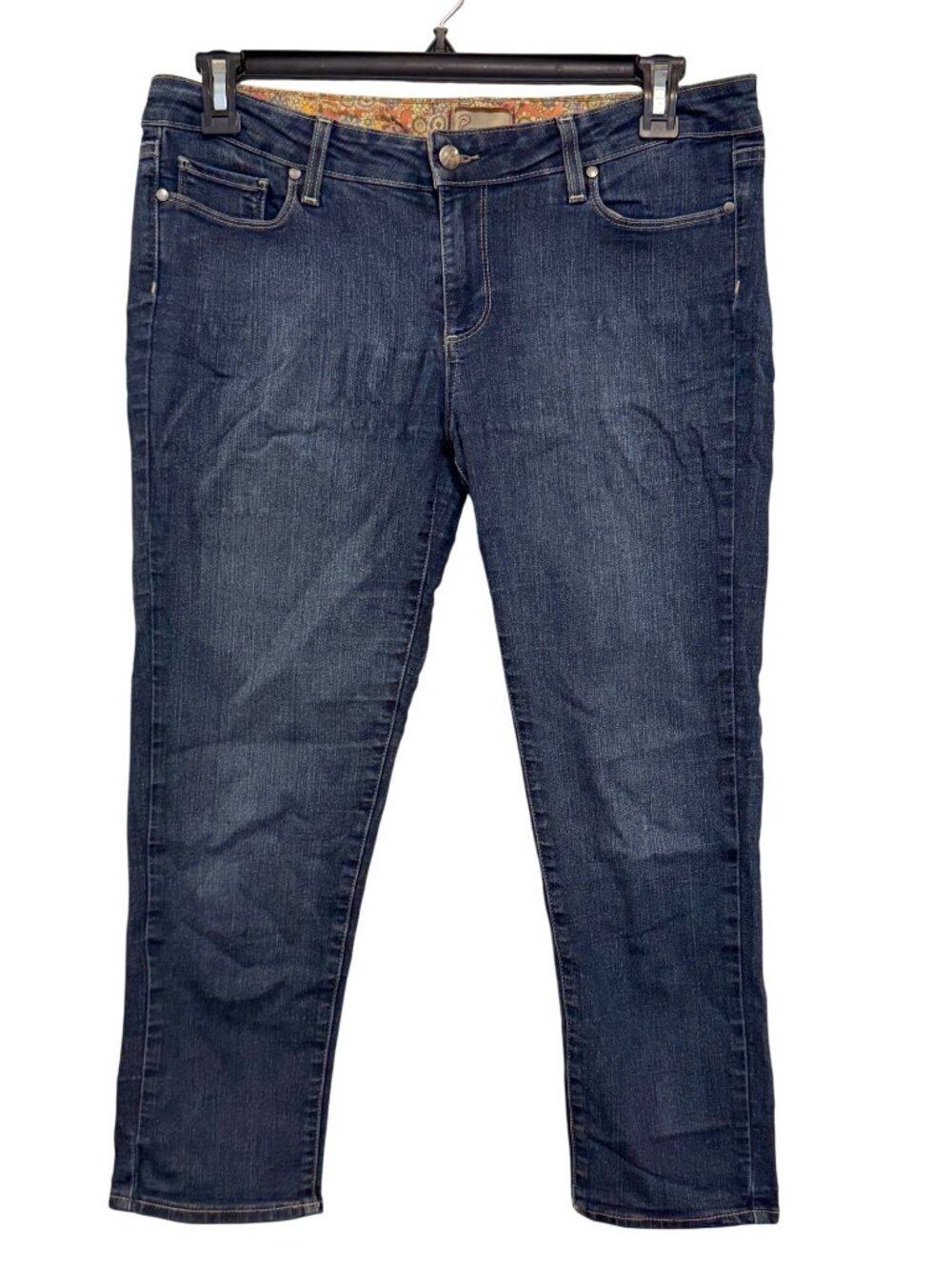 Paige Roxie Capri jeans size 31 Womens Dark Wash Denim